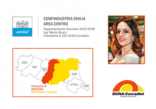 06.06.2022 - DUNA AND ITS CEO MARTA BROZZI CHOSEN TO REPRESENT EMILIAN COMPANIES