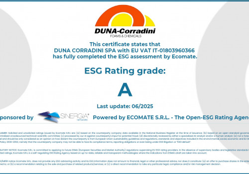 28.07.2025 - DUNA-CORRADINI CONFIRMS ESG RATING A