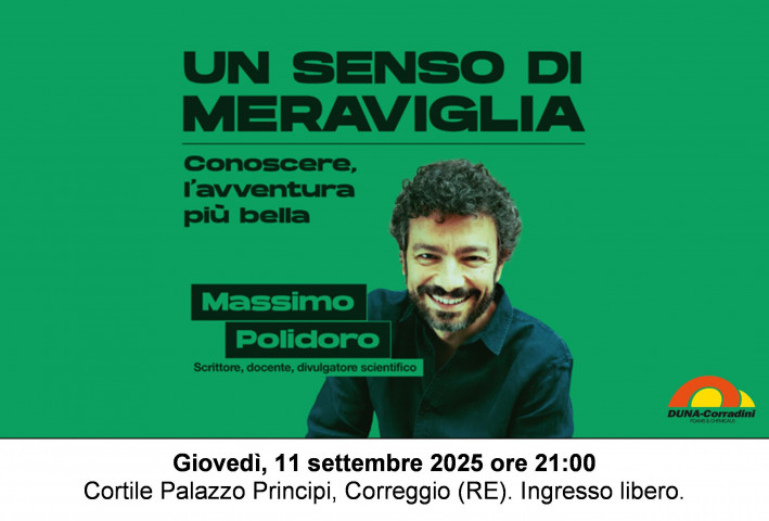 DUNA PER “UN SENSO DI MERAVIGLIA” CON MASSIMO POLIDORO DUNA PER “UN SENSO DI MERAVIGLIA” CON MASSIMO POLIDORO