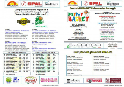 21.10.2024 - DUNA PER IL BASKET GIOVANILE
