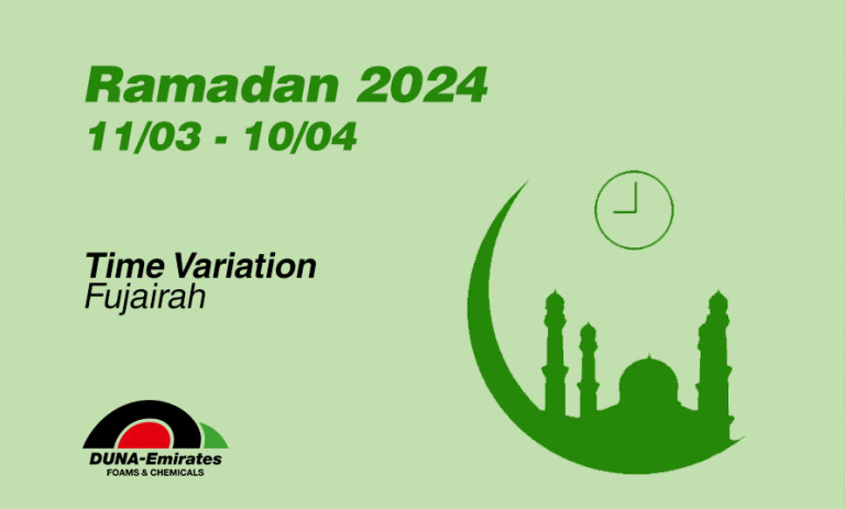 RAMADAN 2024: WORKING TIME VARIATION IN DUNA-EMIRATES