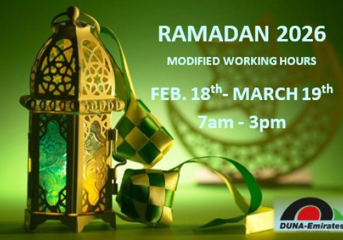 18.02.2026 - RAMADAN 2026: VARIAZIONE DI ORARIO IN DUNA-EMIRATES