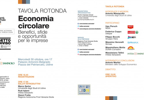 22.10.2019 - TAVOLA ROTONDA “ECONOMIA CIRCOLARE”